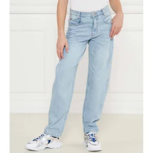 HUGO KIDS Jeansy Straight fit - Spodnie i spodenki dla chłopców - miniaturka - grafika 1