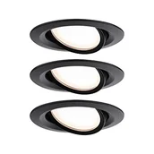 Oprawy, klosze i abażury - Paulmann Nova Mini spot 3szt. sztywny czarny - miniaturka - grafika 1