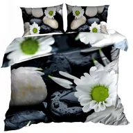 Pościel - Pościel 3D bawełna satyna 160x200cm BIAŁE KOREANKI - miniaturka - grafika 1