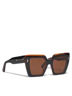 Okulary przeciwsłoneczne - Calvin Klein Okulary przeciwsłoneczne CK23502S Brązowy - miniaturka - grafika 1