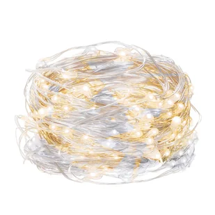 Lampki choinkowe 100 LED zimny+ciepły CL0024 - Oświetlenie świąteczne - miniaturka - grafika 1