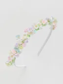 Ozdoby do włosów - Reserved - Opaska do włosów z kwiatami - wielobarwny - miniaturka - grafika 1