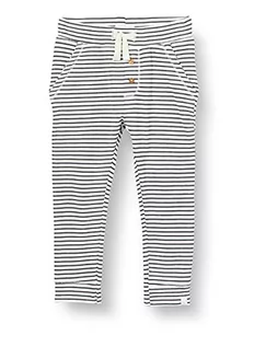 Spodenki dla niemowląt - Noppies U Slim Fit Pants Sandhurst Spodnie Unisex-Bimbi, Śnieg biały – P098, 44 cm - grafika 1