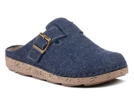 Kapcie męskie - Kapcie męskie pantofle domowe filcowe ciepłe granatowe Inblu MT-12-45 - miniaturka - grafika 1