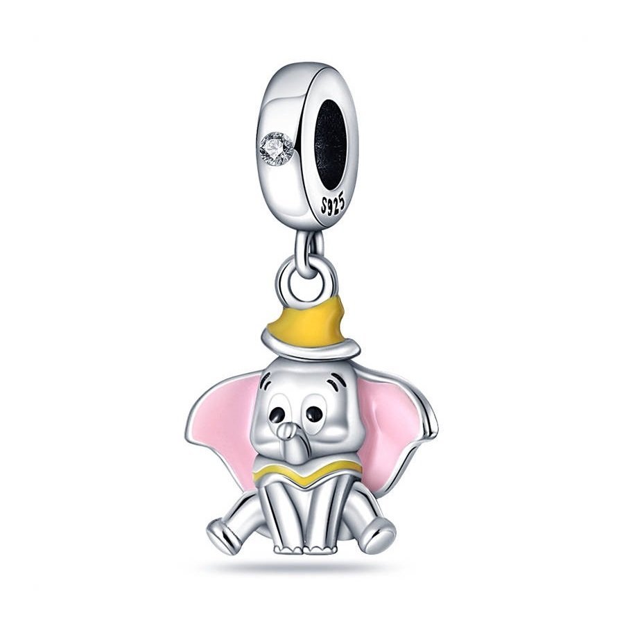 Zawieszka SREBRO 925 Charms koralik Disney Słonik Dumbo