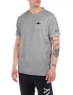 Koszulki męskie - Replay T-shirt męski, M08 jasnoszary melanż, 3XL - miniaturka - grafika 1