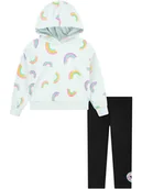 Bluzy i sweterki niemowlęce - Converse 2-częściowy zestaw w kolorze białym - miniaturka - grafika 1