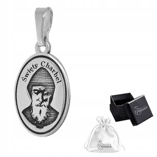 Medalik srebrny pr.925 Wisiorek Zawieszka Święty Charbel - Wisiorki - miniaturka - grafika 1