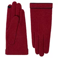 Rękawiczki - Roeckl Damskie skórzane rękawiczki Piping Touch, Classic Red, 7.5, czerwony (Classic Red), 7.5 - miniaturka - grafika 1