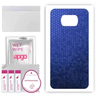 Szkła hartowane na telefon - Folia naklejka skórka strukturalna na TYŁ do Xiaomi Poco X3 -  Plaster Miodu Niebieski - apgo SKINS - miniaturka - grafika 1