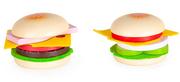 Zabawki AGD - EcoToys Drewniany hamburger 4220 - miniaturka - grafika 1