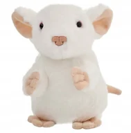 Maskotki i pluszaki - Maskotka Myszka Biała Siedząca - 13cm - miniaturka - grafika 1