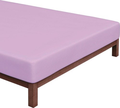 Pojedyncze prześcieradło Jersey - 90 x 200 cm - fioletowe