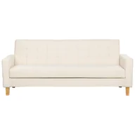Sofy i kanapy - Sofa rozkładana złamana biel VEHKOO - miniaturka - grafika 1