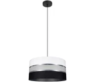 Lampy sufitowe - Żyrandol na lince CORAL 1xE27/60W/230V czarno-biały - miniaturka - grafika 1