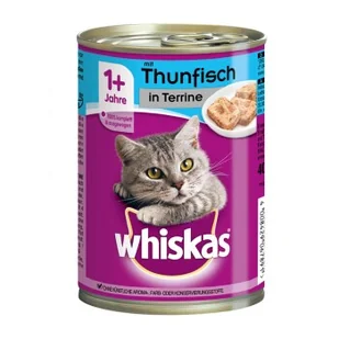 Whiskas Adult 1+ Terrine 12 × 400 g Tuńczyk - Mokra karma dla kotów - miniaturka - grafika 1