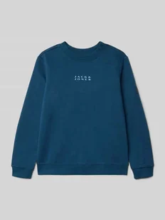 Bluza z nadrukiem z logo model ‘POINT’ - Swetry dla chłopców - miniaturka - grafika 1