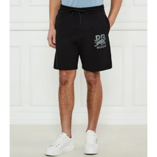 HUGO Szorty HUGO X RB Deswick Oversize fit - Spodenki męskie - miniaturka - grafika 1