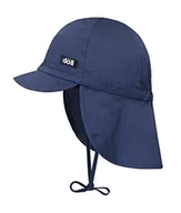 Czapki damskie - Döll Uniseks dziecięca czapka do wiązania z daszkiem i osłoną karku, niebieski (Bijou Blue|Blue 3080), 49 cm - miniaturka - grafika 1