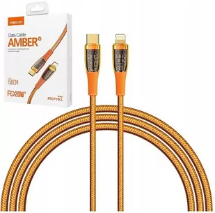 KABEL LIGHTNING DO APPLE IPHONE 14 13 12 11 PRO 20W MOCNY OPLOT 1,5M RECCI - Kable USB - miniaturka - grafika 1