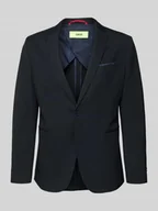 Marynarki męskie - Marynarka na dwa guziki o kroju slim fit z lamowanymi kieszeniami model ‘Data’ - miniaturka - grafika 1