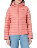 Płaszcze damskie - Tommy Hilfiger Damski płaszcz puchowy Th Ess Lw Down JKT, Różowy angielski, XXS - miniaturka - grafika 1