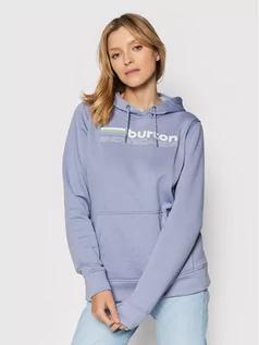 Bluzy damskie - Burton Bluza Oak Fleece 16445113501 Fioletowy Regular Fit - grafika 1