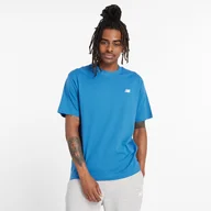 Koszulki męskie - Koszulka męska New Balance MT41509BEU  niebieska - miniaturka - grafika 1