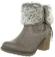 Botki damskie - s.Oliver Casual 5-5-26403-29 damskie modne półbuty i botki, beżowy Stone Antic 278, 36 EU - miniaturka - grafika 1