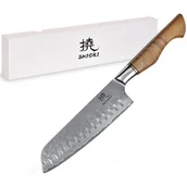 Noże kuchenne - Shiori 撓 Santoku by Jakub Suchta - uniwersalny, wielozadaniowy nóż szefa kuchni - miniaturka - grafika 1