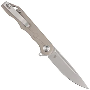 Nóż składany Kubey Knife Mizo Tan G10, Bead Blast AUS-10 by Tiguass (KU312H) - Noże - miniaturka - grafika 3