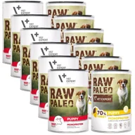 Mokra karma dla psów - Vetexpert Raw Paleo Puppy Mix Smaków 12x400g - miniaturka - grafika 1