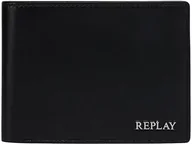 Portfele - REPLAY Męski portfel na akcesoria podróżne FM5333, 0094 Silver Black, 0094 Silver Black, jeden rozmiar - miniaturka - grafika 1