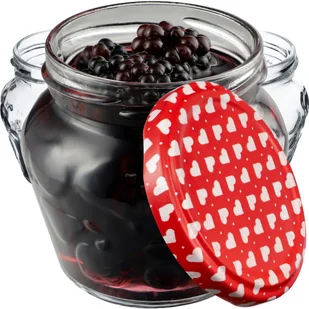 Słoiki Kemi 200ml 100 szt. 66mm + wieczka "Serca" - Pojemniki kuchenne - miniaturka - grafika 1