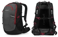 Plecaki - STYLOWY PLECAK CAMPUS HORTON 45l LEKKI WYGODNY SZARO-CZERWONY - miniaturka - grafika 1