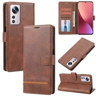 Etui i futerały do telefonów - Dla Xiaomi 12 Classic Wallet Flip Skórzane etui na telefon Brown - miniaturka - grafika 1