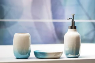 Perłowy komplet, zestaw do łazienki Oland - Akcesoria łazienkowe - miniaturka - grafika 1