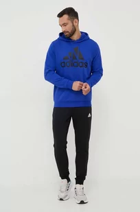 adidas dres męski kolor niebieski - Dresy męskie - miniaturka - grafika 1