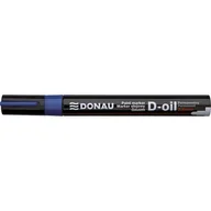 Markery permanentne - Donau Marker D-oil olejowy 2,8mm gruby - niebieski - miniaturka - grafika 1