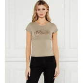 Koszulki i topy damskie - GUESS T-shirt ATELIER R5 | Slim Fit - miniaturka - grafika 1