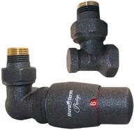 Akcesoria grzewcze - Vario Term zestaw termostatyczny MASTER lewy grafit strukturalny EMAGS0205CFK/L - miniaturka - grafika 1