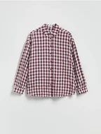 Koszule damskie - Reserved - Koszula w kratę - bordowy - miniaturka - grafika 1