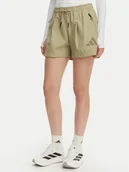 Spodenki damskie - adidas Szorty sportowe Z.N.E. KD8463 Zielony Loose Fit - miniaturka - grafika 1