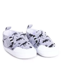 Buciki niemowlęce niechodki na rzepy dinozaury  6-12 miesięcy - Buty dla dziewczynek - miniaturka - grafika 1