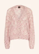 Swetry damskie - Boss Kardigan Flarona pink - BOSS - miniaturka - grafika 1