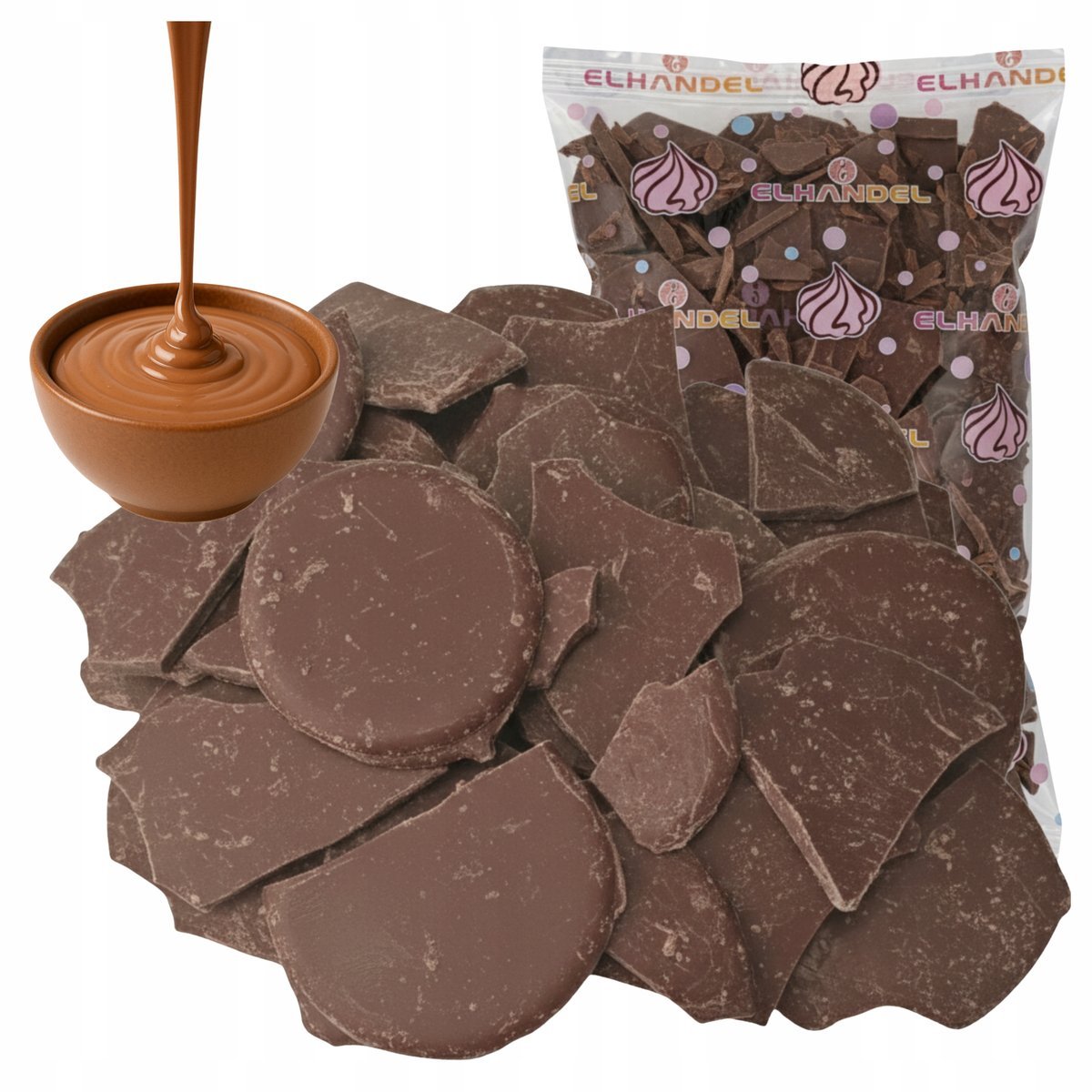 Polewa do rozpuszczania na tort kakaowa mleczna drip do roztapiania 500g