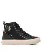 Buty dla dziewczynek - Pepe Jeans Sneakersy PGS30610 Czarny - miniaturka - grafika 1