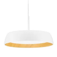 Lampy sufitowe - Kuchenna lampa wisząca CARACOLLO LE44813 LED 40W 3000K krągła biały drewniany - miniaturka - grafika 1