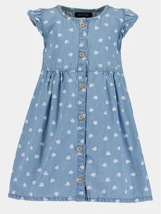 Blue Seven Sukienka codzienna 919054 X Niebieski Regular Fit - Sukienki i spódniczki dla dziewczynek - miniaturka - grafika 1