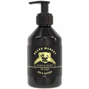 Beard Monkey Hair & Body Oud & Saffron (250 ml) - Szampony dla mężczyzn - miniaturka - grafika 1